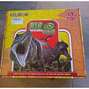 Dinosaurs---King Me World--6 Dinosaurs Spino Trex Brachio Tric Stego Pterosaurus